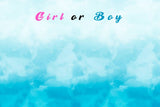 Striscione Baby Shower sfondo Azzurro