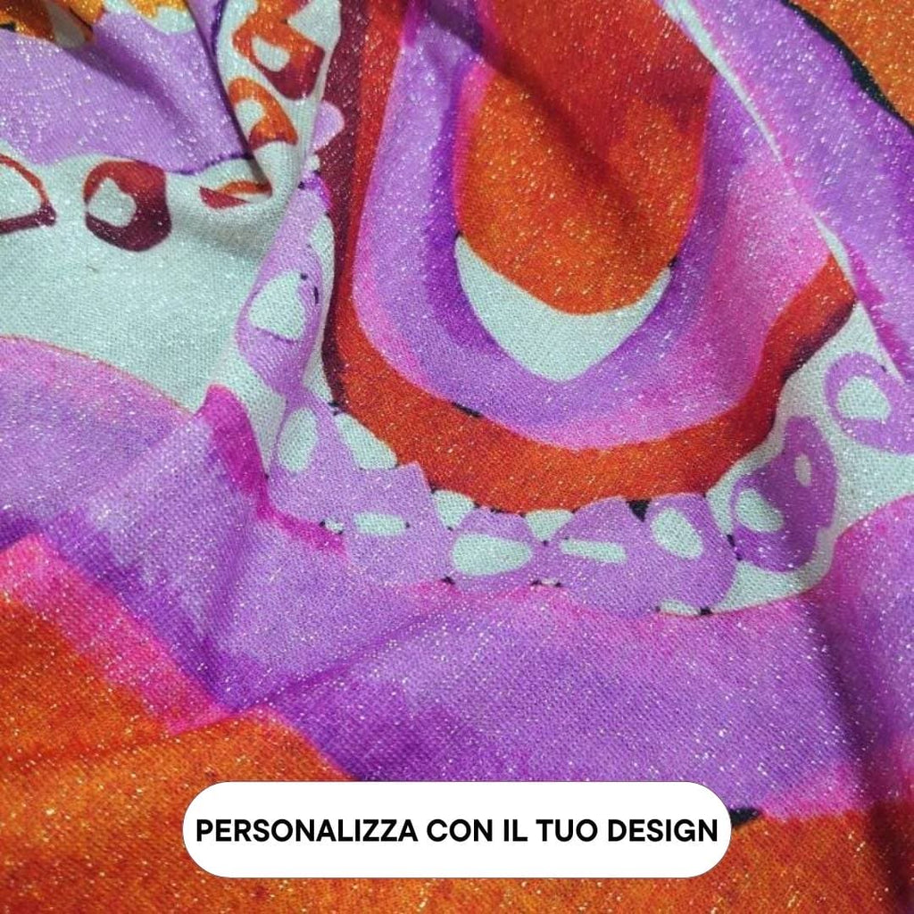Sciarpa tricot in filo lurex donna Sciarpa tricot in filo lurex donna
