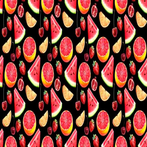 Pattern design conversational moderno frutta anguria