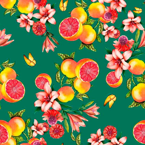 Pattern design conversational moderno frutta arance - Patterntag