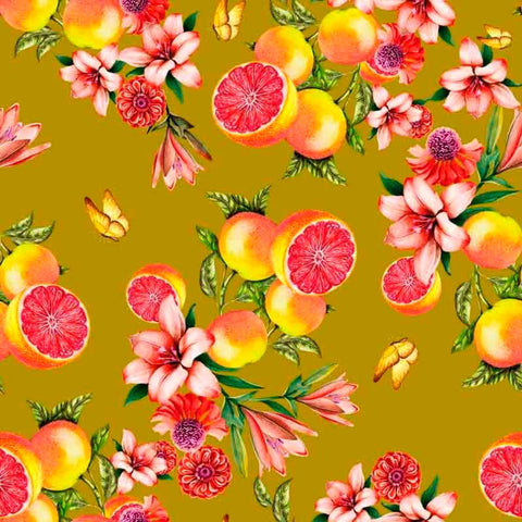 Pattern design conversational moderno frutta arance - Patterntag