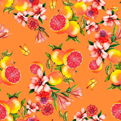 Pattern design conversational moderno frutta arance - Patterntag