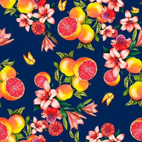 Pattern design conversational moderno frutta arance - Patterntag