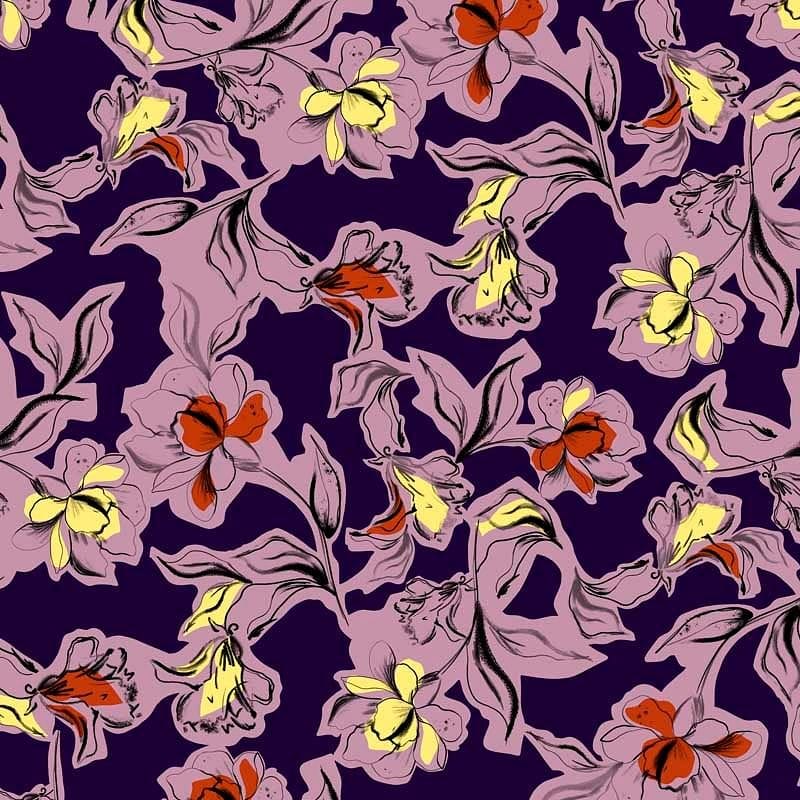 Pattern design flowers fiori artistici vintage - Patterntag