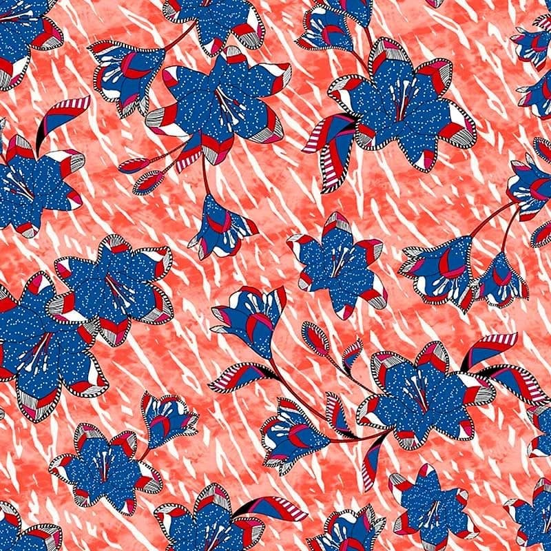 Pattern design flowers fiori astratto moderno - Patterntag