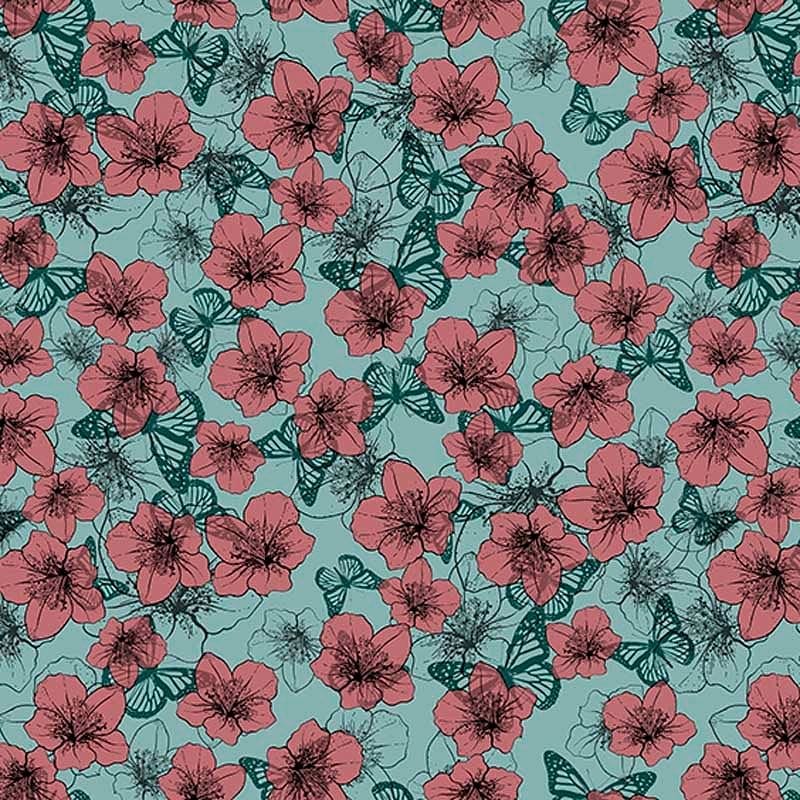 Pattern design flowers fiori astratto retrò - Patterntag