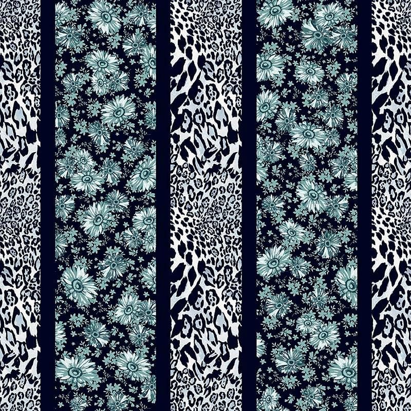 Pattern design animalier con fiori - Patterntag