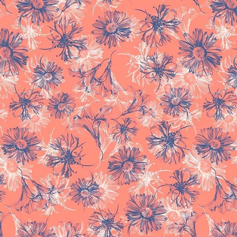 Pattern design flowers fiori astratto - Patterntag