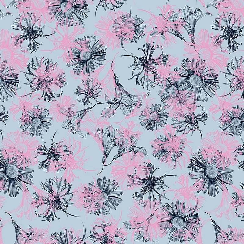 Pattern design flowers fiori astratto - Patterntag