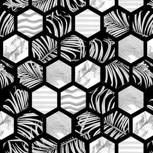 Pattern design tropical fiori rombi - Patterntag