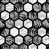 Pattern design tropical fiori rombi - Patterntag