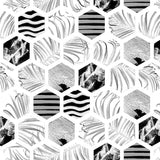 Pattern design tropical fiori rombi - Patterntag