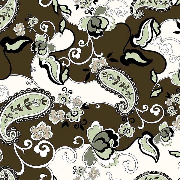 Pattern design paisley disegno astratto con fiori