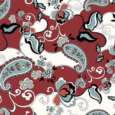 Pattern design paisley disegno astratto con fiori - Patterntag