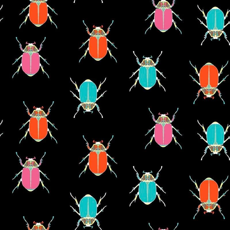 Pattern design conversational con mosche - Patterntag
