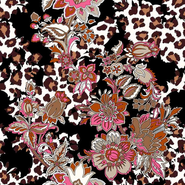 Pattern design ethnic fiori pop