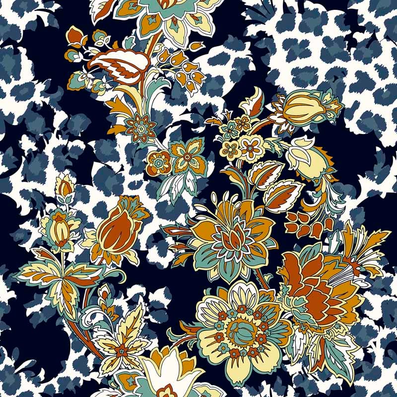 Pattern design ethnic fiori pop - Patterntag