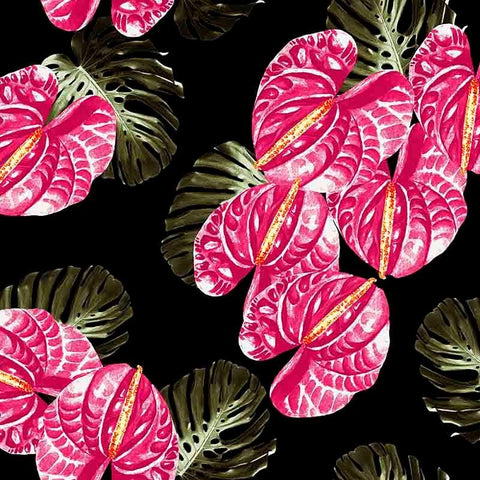 Pattern design tropical fiori raffinato - Patterntag