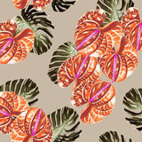 Pattern design tropical fiori raffinato - Patterntag