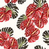 Pattern design tropical fiori raffinato - Patterntag