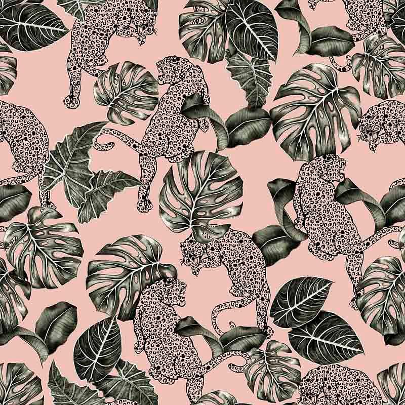 Pattern design tropical leopardo - Patterntag