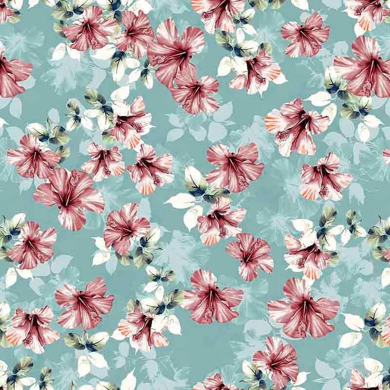 Pattern design tropical fiori elegante - Patterntag