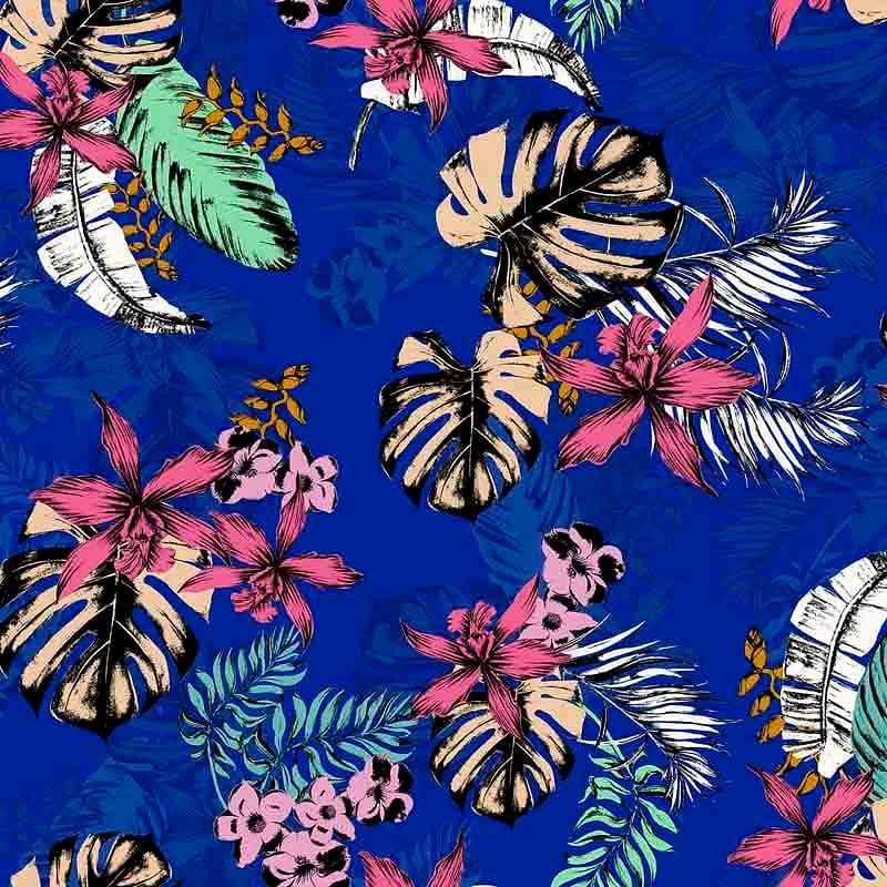 Pattern design tropical fiori elegante - Patterntag