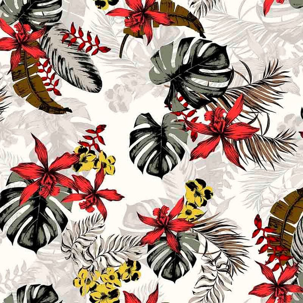 Pattern design tropical fiori elegante