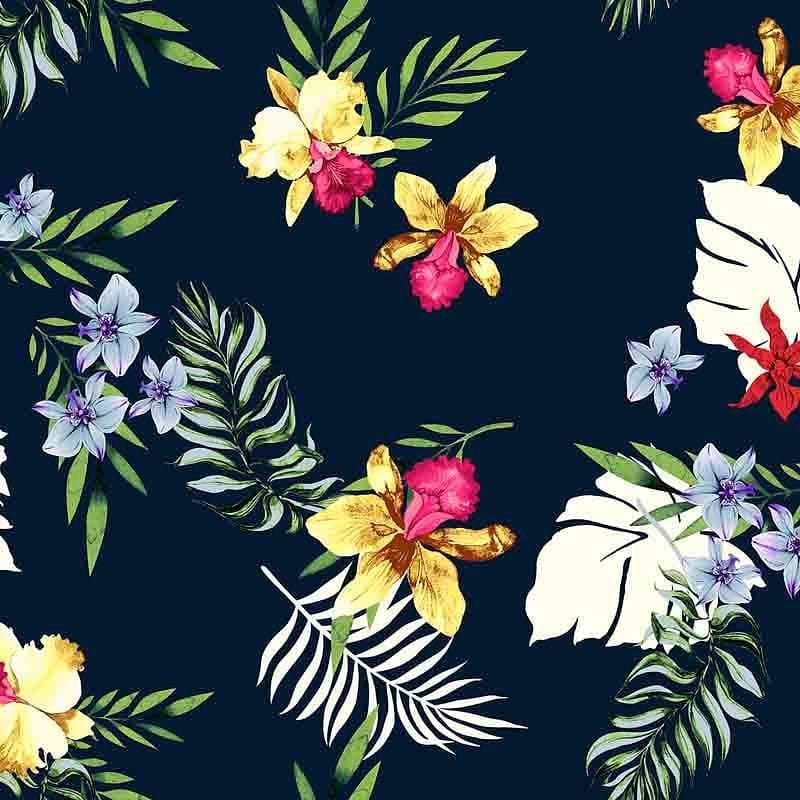 Pattern design tropical fiori elegante - Patterntag