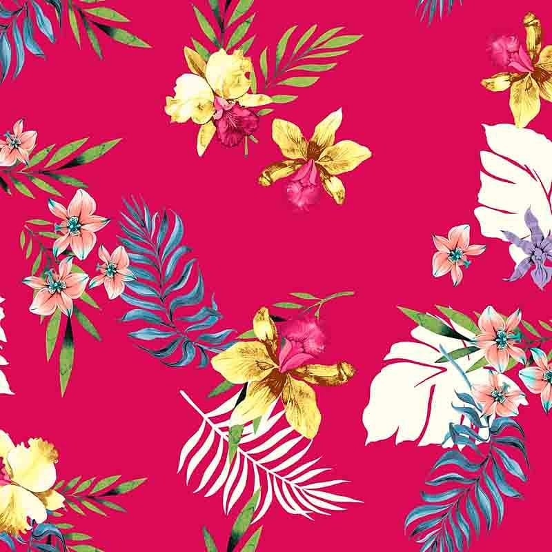 Pattern design tropical fiori elegante - Patterntag