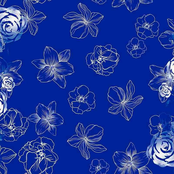 Pattern design flowers fiori raffinato