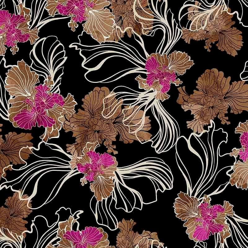 Pattern design abstract fiori - Patterntag