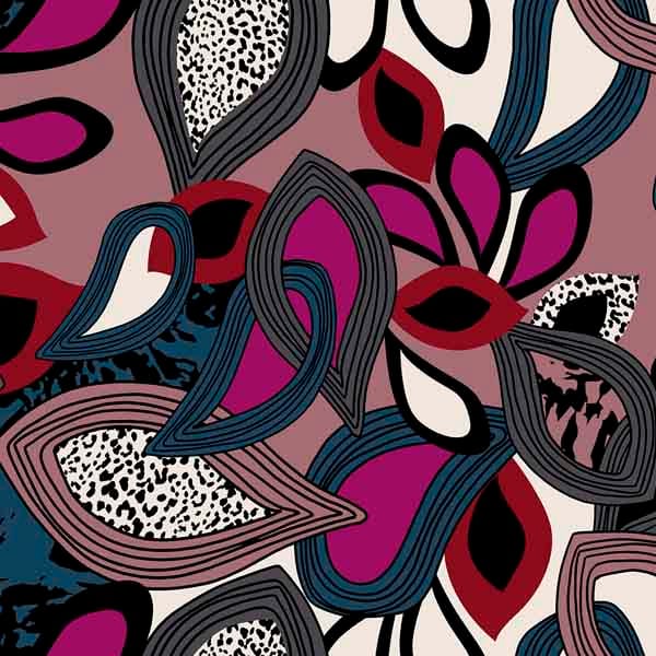 Surface Pattern design paisley modern