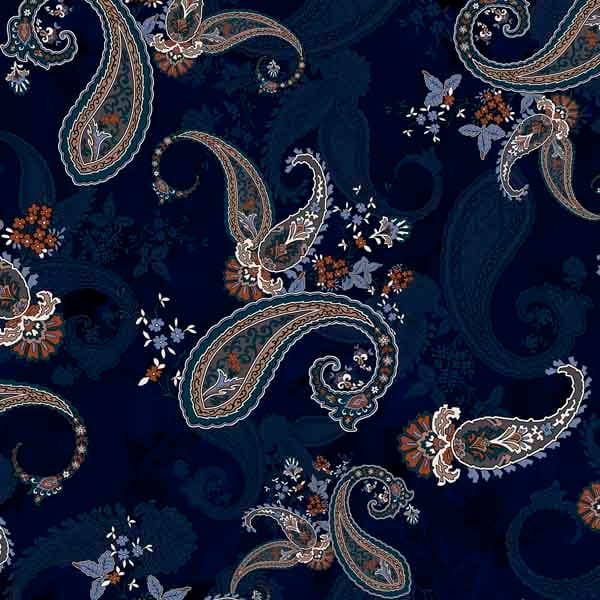 Surface Pattern design paisley modern