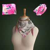 Foulard floreale elegante viola