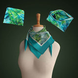 Foulard tropicale verde