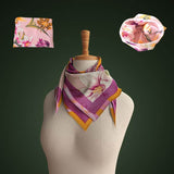 Foulard tropicale rosa