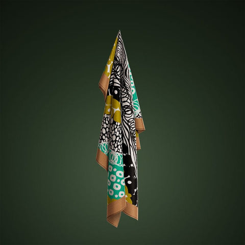 Foulard Sostenibile astratto verde