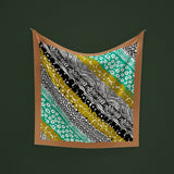 Foulard astratto verde