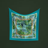 Foulard tropicale verde