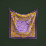 Foulard viola e arancione