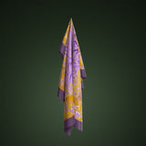 Foulard viola e arancione