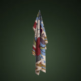 Foulard floreale azzurro