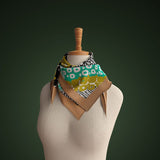 Foulard astratto verde