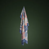 Foulard floreale blu