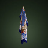 Foulard floreale blu