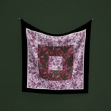 Foulard floreale elegante viola