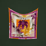 Foulard tropicale rosa