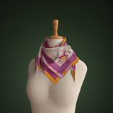 Foulard tropicale rosa